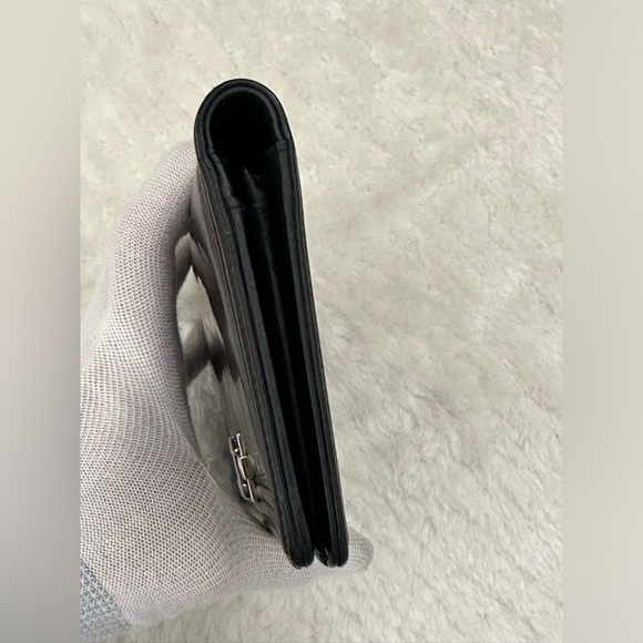 Chanel Black Patent Leather Wallet On Chain - Picture 7 of 14